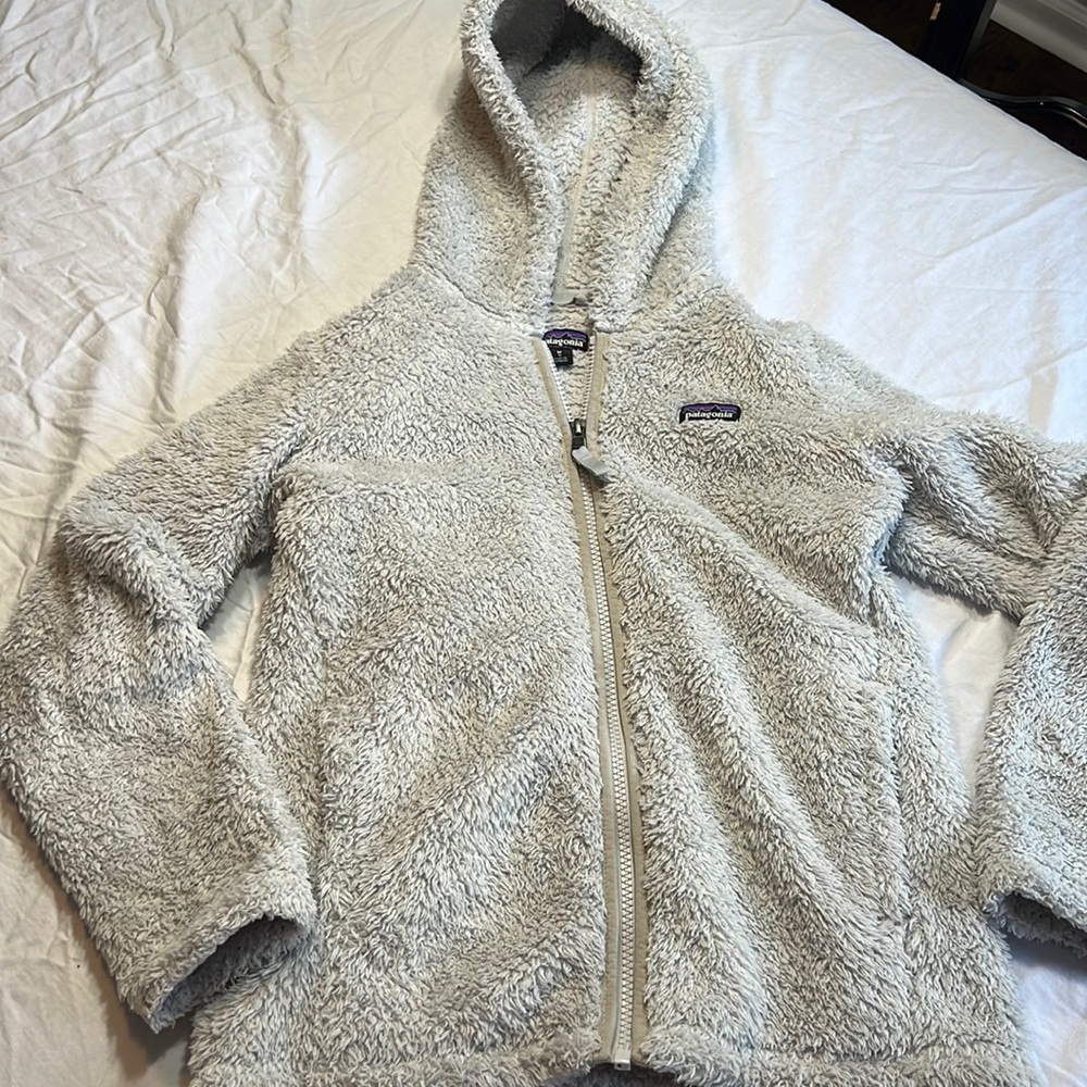 Patagonia zip up jacket.